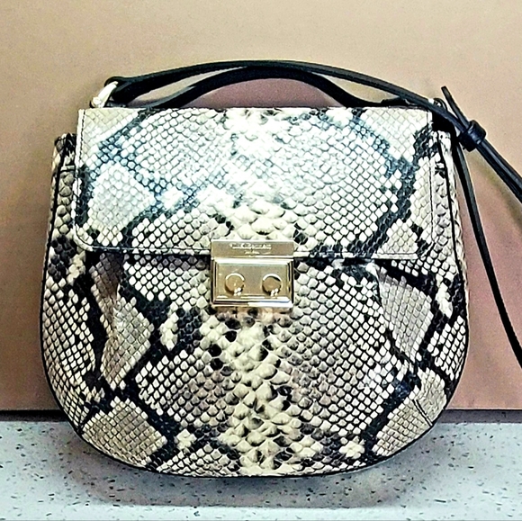LK Bennett Hilda Snake Leather Crossbody Bag - Picture 1 of 3